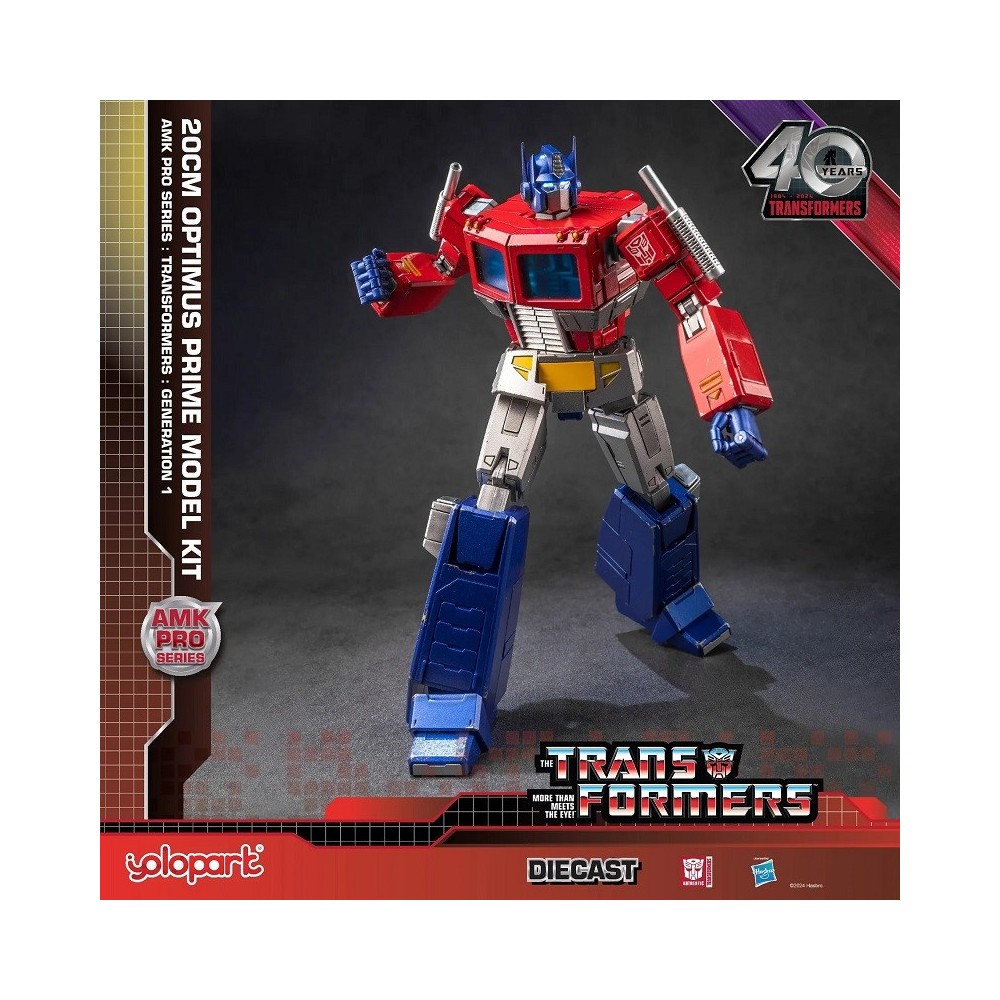 TRANSFORMERS GENERATION ONE OPTIMUS PRIME MODEL KIT 20CM AMK PRO SERIES ACTION FIGURE YOLOPARK