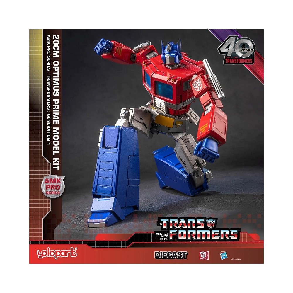 TRANSFORMERS GENERATION ONE OPTIMUS PRIME MODEL KIT 20CM AMK PRO SERIES ACTION FIGURE YOLOPARK