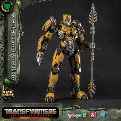 TRANSFORMERS RISE OF THE BEASTS CHEETOR MODEL KIT 22CM AMK SERIES ACTION FIGURE YOLOPARK
