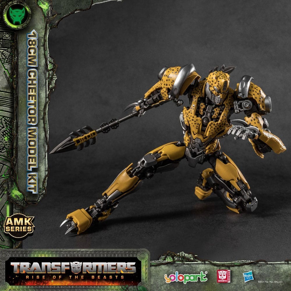 YOLOPARK TRANSFORMERS RISE OF THE BEASTS AMK SERIES CHEETOR MODEL KIT 22CM ACTION FIGURE