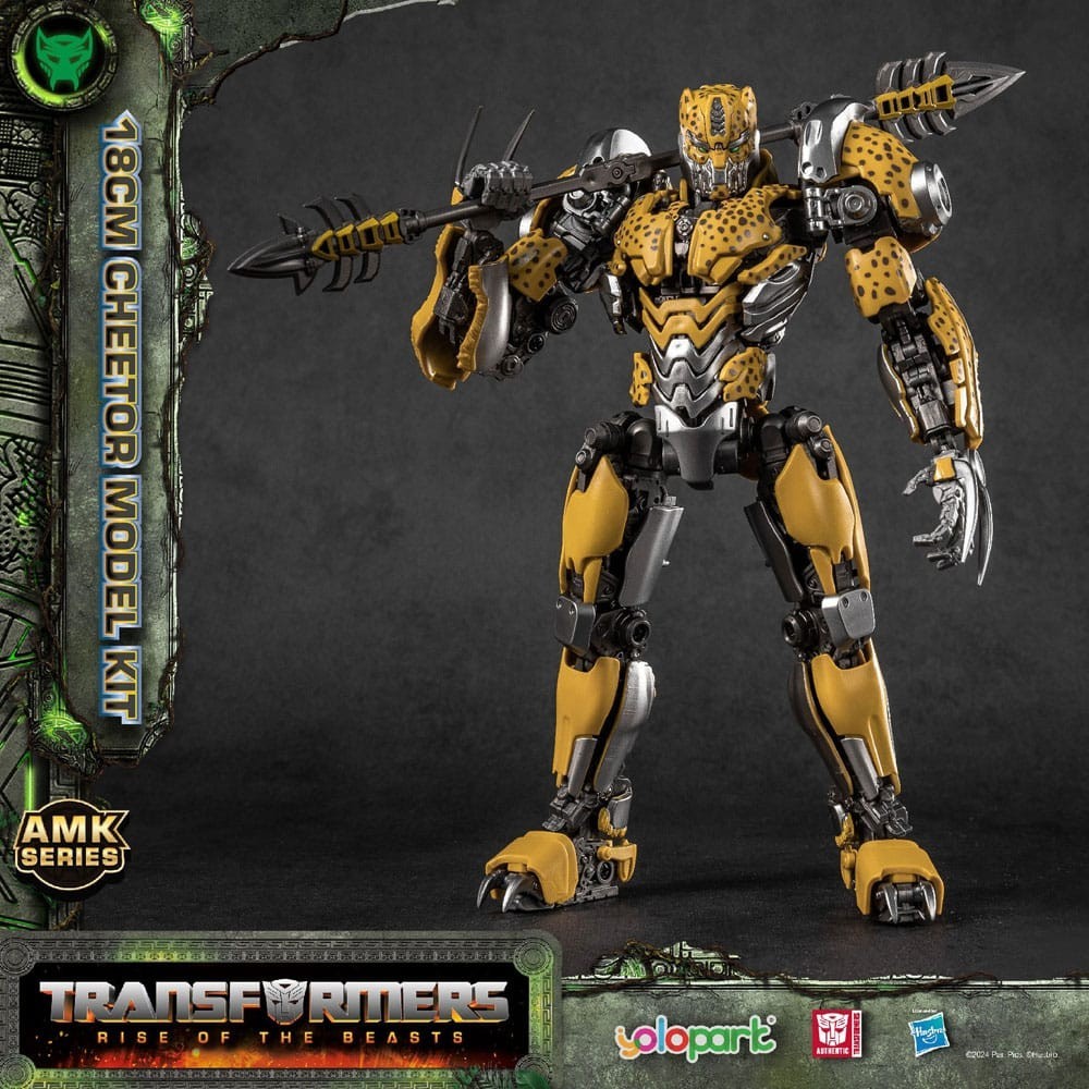 YOLOPARK TRANSFORMERS RISE OF THE BEASTS AMK SERIES CHEETOR MODEL KIT 22CM ACTION FIGURE