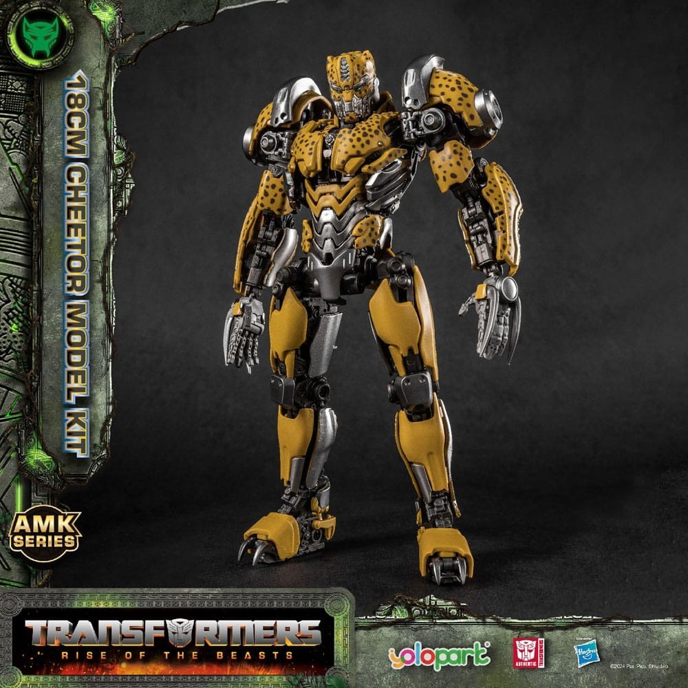 YOLOPARK TRANSFORMERS RISE OF THE BEASTS AMK SERIES CHEETOR MODEL KIT 22CM ACTION FIGURE