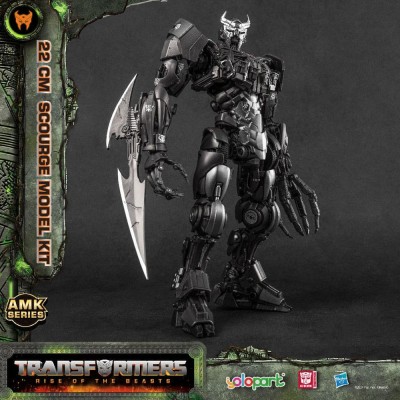 YOLOPARK TRANSFORMERS RISE OF THE BEASTS AMK SERIES SCOURGE MODEL KIT 22CM ACTION FIGURE