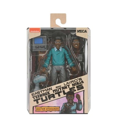 TEENAGE MUTANT NINJA TURTLES COMICS BAXTER STOCKMAN ACTION FIGURE NECA