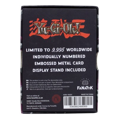YU-GI-OH! LIMITED EDITION SUMMONED SKULL CARTA IN METALLO FANATTIK