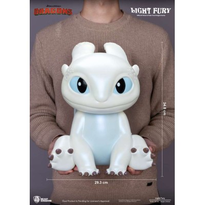 HOW TO TRAIN YOUR DRAGON LIGHT FURY VINYL BANK STATUA FIGURE SALVADANAIO BEAST KINGDOM