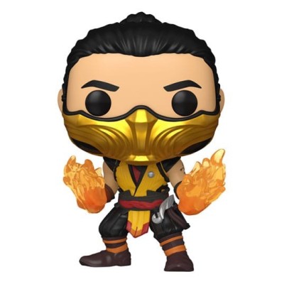 FUNKO POP! MORTAL KOMBAT 1 SCORPION BOBBLE HEAD FIGURE FUNKO