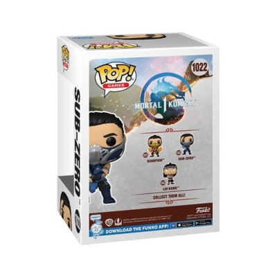 FUNKO POP! MORTAL KOMBAT 1 SUB-ZERO BOBBLE HEAD FIGURE FUNKO