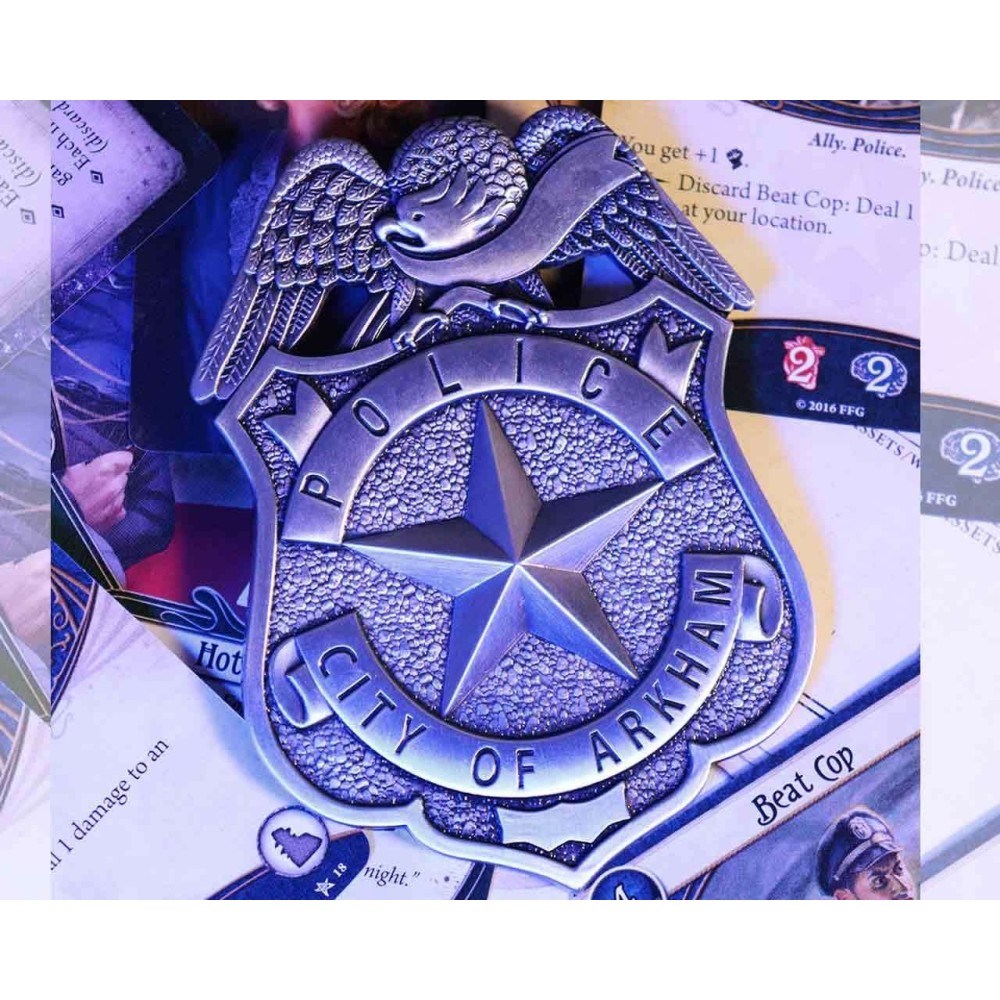 ARKHAM HORROR POLICE BAGDE REPLICA DISTINTIVO FANATTIK