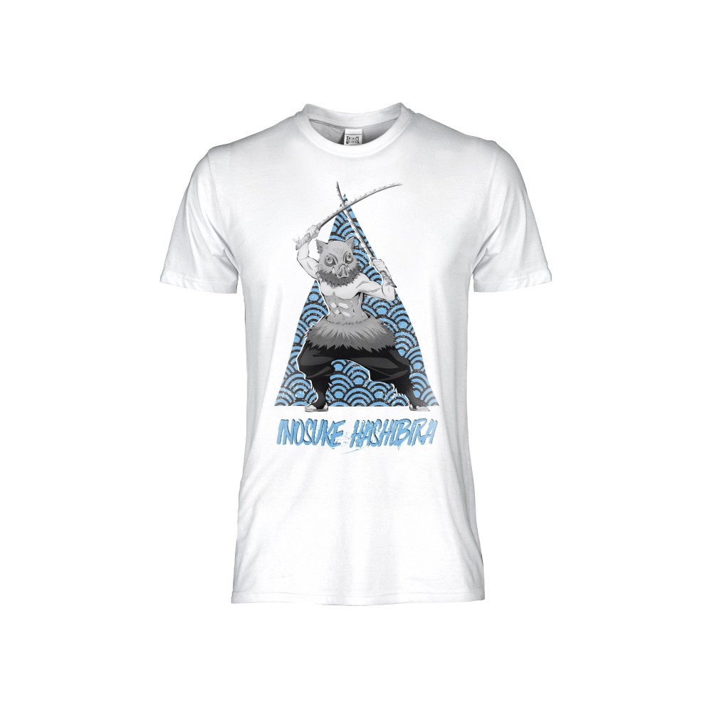 MAGLIA T SHIRT DEMON SLAYER INOSUKE WHITE