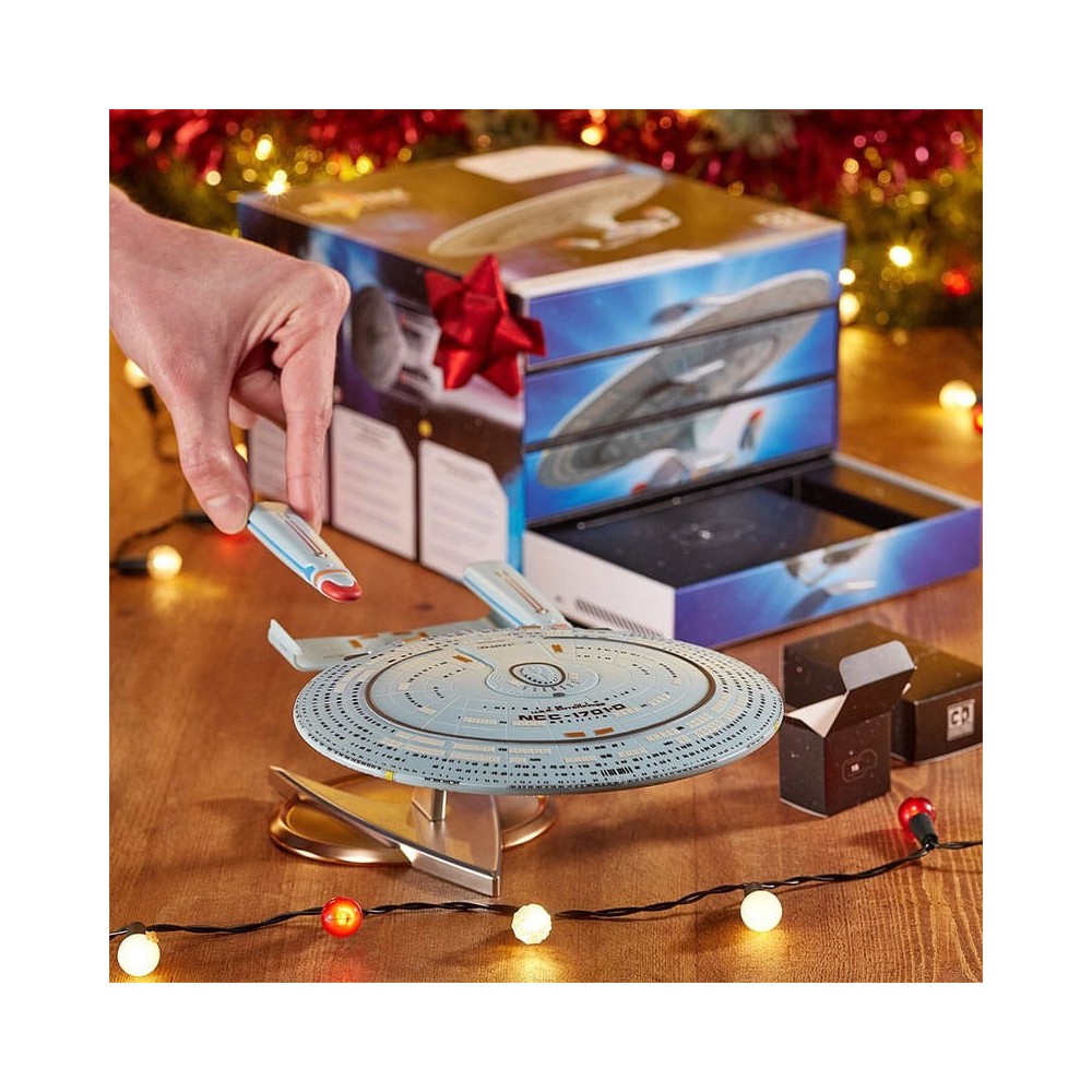 STAR TREK USS ENTERPRISE ADVENT CALENDAR COUNTDOWN CHARACTER MODEL KIT NUMSKULL