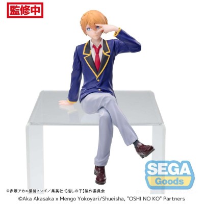 OSHI NO KO AQUA HOSHINO IN UNIFORM PM PERCHING FIGURE STATUA SEGA GOODS