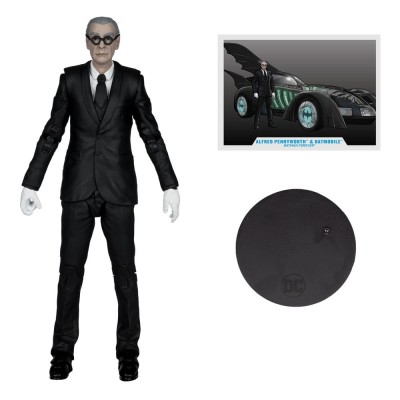DC MULTIVERSE VEHICLE BATMAN FOREVER ALFRED AND BATMOBILE 79CM ACTION FIGURE MC FARLANE