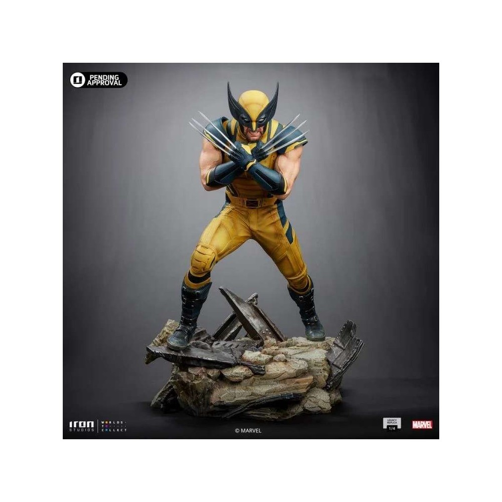 DEADPOOL AND WOLVERINE LEGACY REPLICA WOLVERINE 1/4 STATUA FIGURE IRON STUDIOS