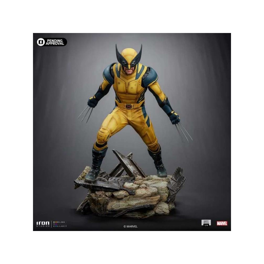DEADPOOL AND WOLVERINE LEGACY REPLICA WOLVERINE 1/4 STATUA FIGURE IRON STUDIOS