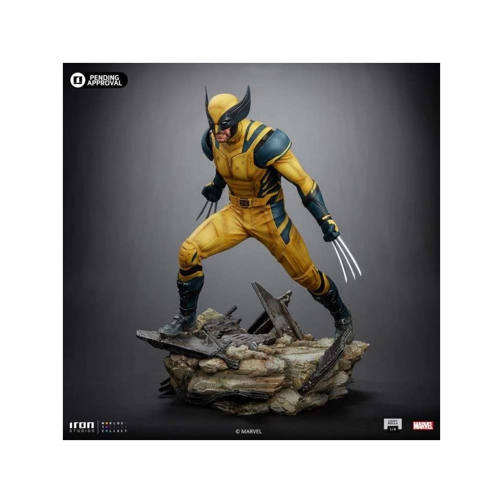 DEADPOOL AND WOLVERINE LEGACY REPLICA WOLVERINE 1/4 STATUA FIGURE IRON STUDIOS