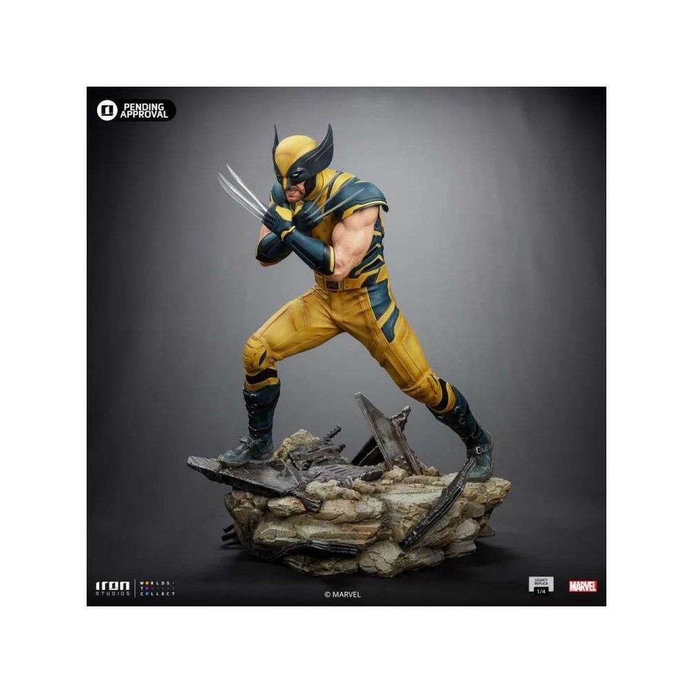 DEADPOOL AND WOLVERINE LEGACY REPLICA WOLVERINE 1/4 STATUA FIGURE IRON STUDIOS