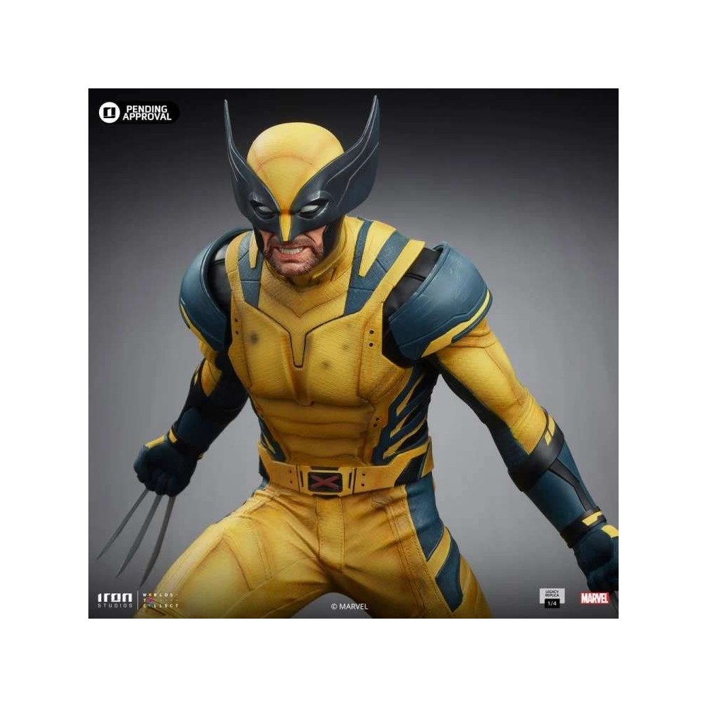 DEADPOOL AND WOLVERINE LEGACY REPLICA WOLVERINE 1/4 STATUA FIGURE IRON STUDIOS