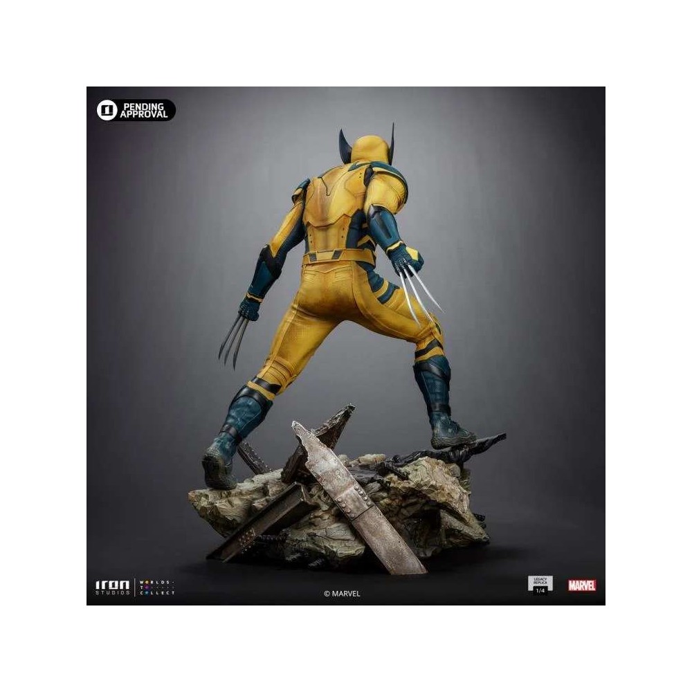 DEADPOOL AND WOLVERINE LEGACY REPLICA WOLVERINE 1/4 STATUA FIGURE IRON STUDIOS