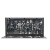 NECA UNIVERSAL MONSTERS X TMNT TEENAGE MUTANT NINJA TURTLES BLACK AND WHITE 4-PACK ACTION FIGURES