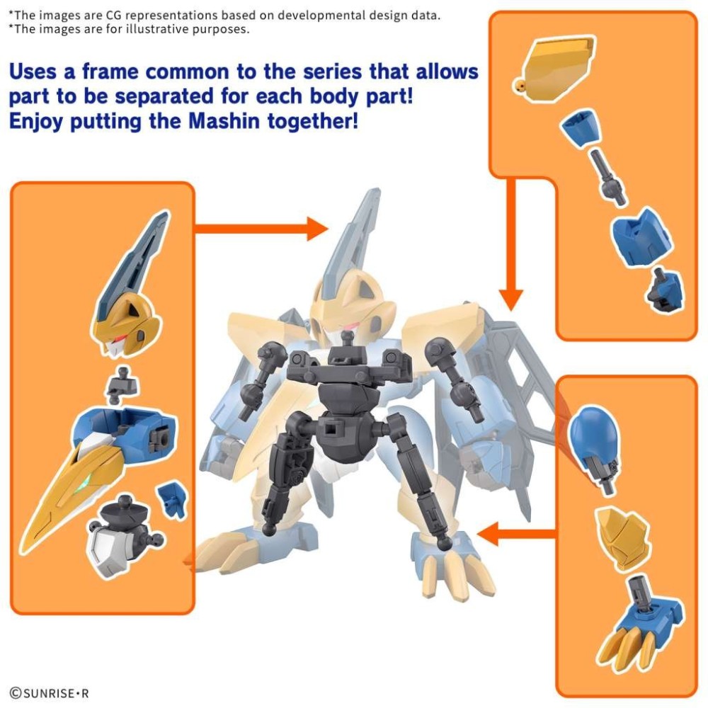 MASHIN CREATOR WATARU TENSHOHMARU MODEL KIT ACTION FIGURE BANDAI