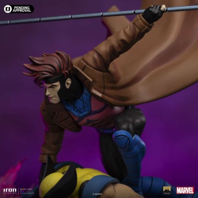X-MEN 97 WOLVERINE AND GAMBIT ART SCALE DELUXE 1/10 STATUA FIGURE IRON STUDIOS