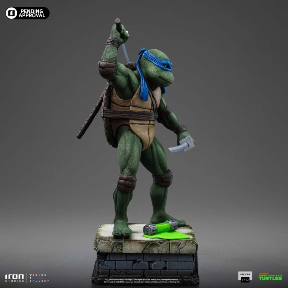 TEENAGE MUTANT NINJA TURTLES ART SCALE LEONARDO 1/10 STATUA FIGURE IRON STUDIOS