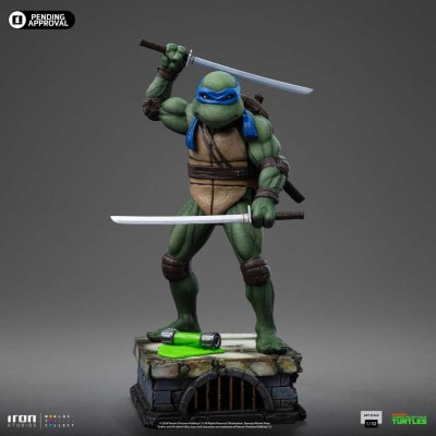 TEENAGE MUTANT NINJA TURTLES ART SCALE LEONARDO 1/10 STATUA FIGURE IRON STUDIOS