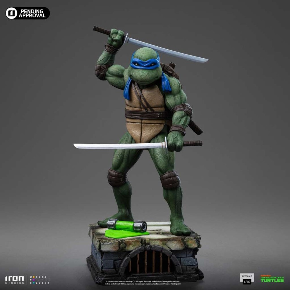 IRON STUDIOS TMNT LEONARDO ART SCALE 1/10 STATUE FIGURE