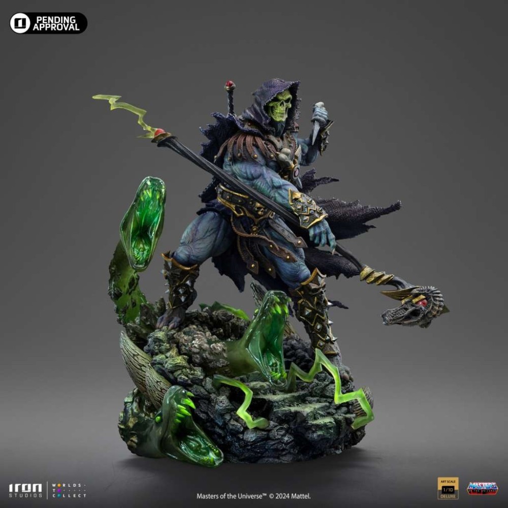 MASTERS OF THE UNIVERSE SKELETOR UNLEASHED ART SCALE DLX 1/10 STATUA FIGURE IRON STUDIOS