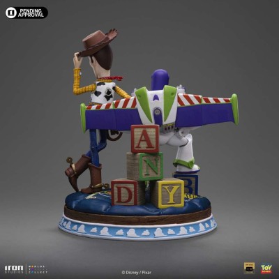 IRON STUDIOS TOY STORY BUZZ AND WOODY ART SCALE 1/10 DELUXE STATUE FIGURE