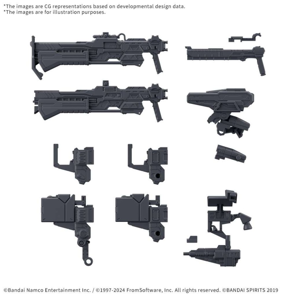 30MM OPTION PARTS SET ARMORED CORE VI WEAPON SET 3 MODEL KIT BANDAI