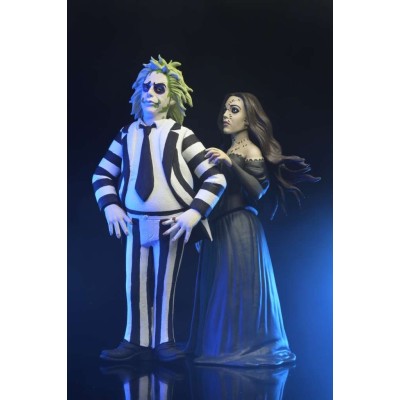NECA BEETLEJUICE 2 TOONY TERRORS BEETLEJUICE AND DELORES ACTION FIGURES
