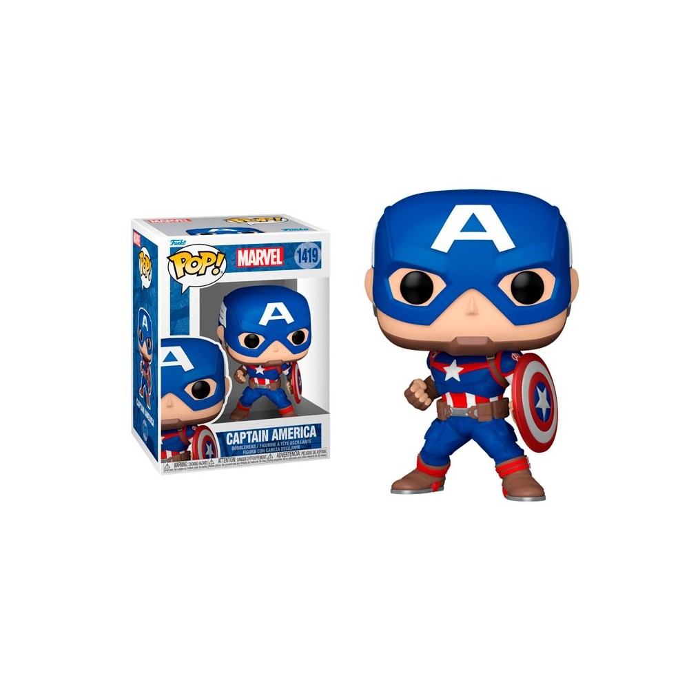 FUNKO FUNKO POP! MARVEL CAPTAIN AMERICA BOBBLE HEAD FIGURE
