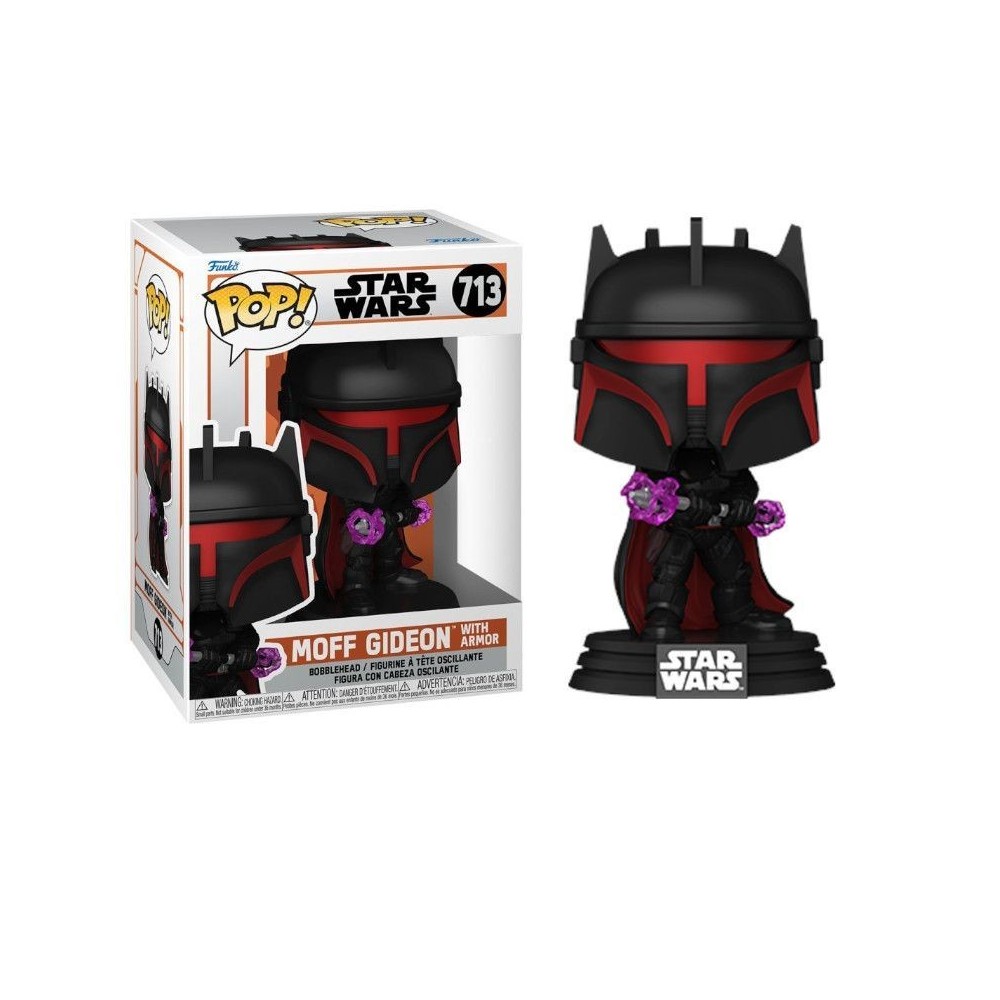 FUNKO FUNKO POP! STAR WARS THE MANDALORIAN MOFF GIDEON WITH ARMOR BOBBLE HEAD KNOCKER FIGURE