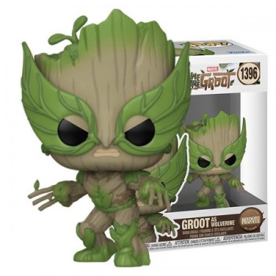 FUNKO FUNKO POP! MARVEL STUDIOS WE ARE GROOT - GROOT AS WOLVERINE BOBBLE HEAD FIGURE