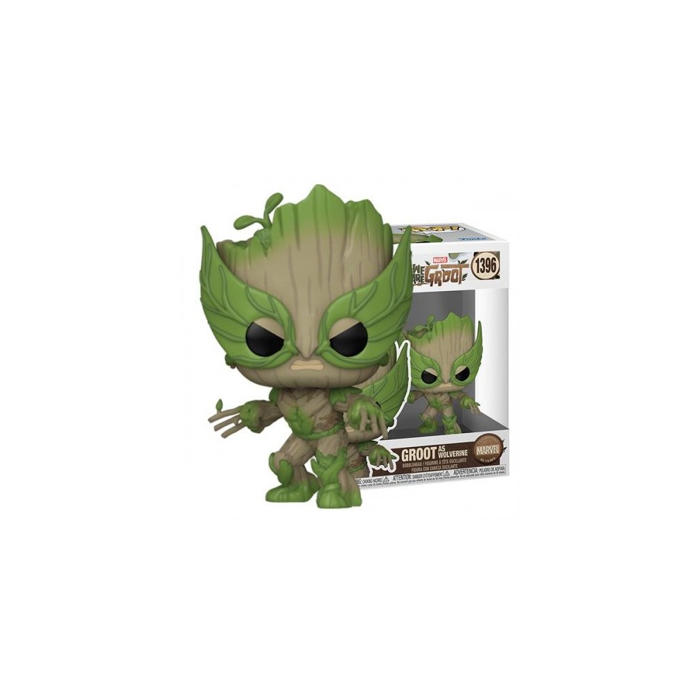 FUNKO FUNKO POP! MARVEL STUDIOS WE ARE GROOT - GROOT AS WOLVERINE BOBBLE HEAD FIGURE
