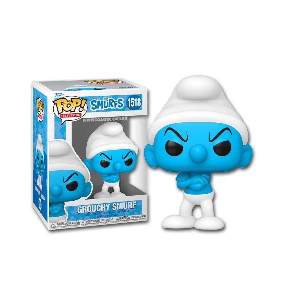 FUNKO FUNKO POP! THE SMURFS GROUCHY SMURF BOBBLE HEAD KNOCKER FIGURE