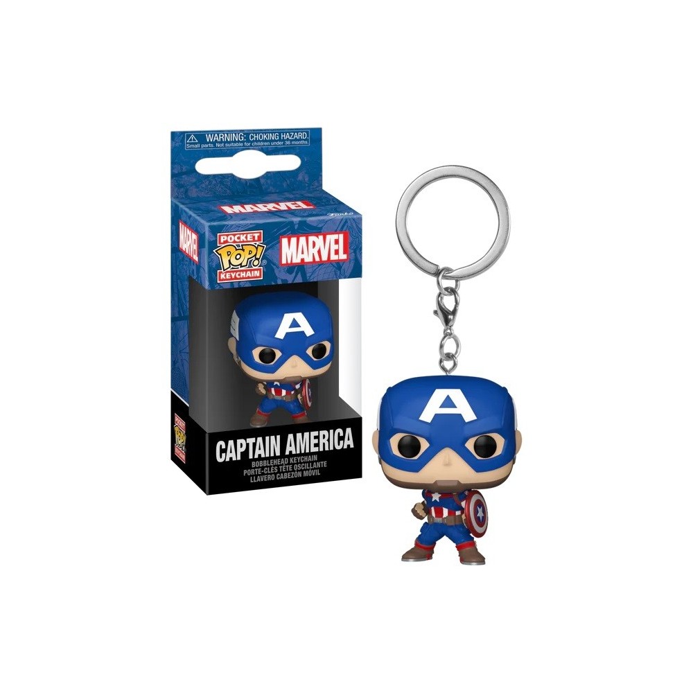 MARVEL POCKET POP! CAPTAIN AMERICA PORTACHIAVI FUNKO