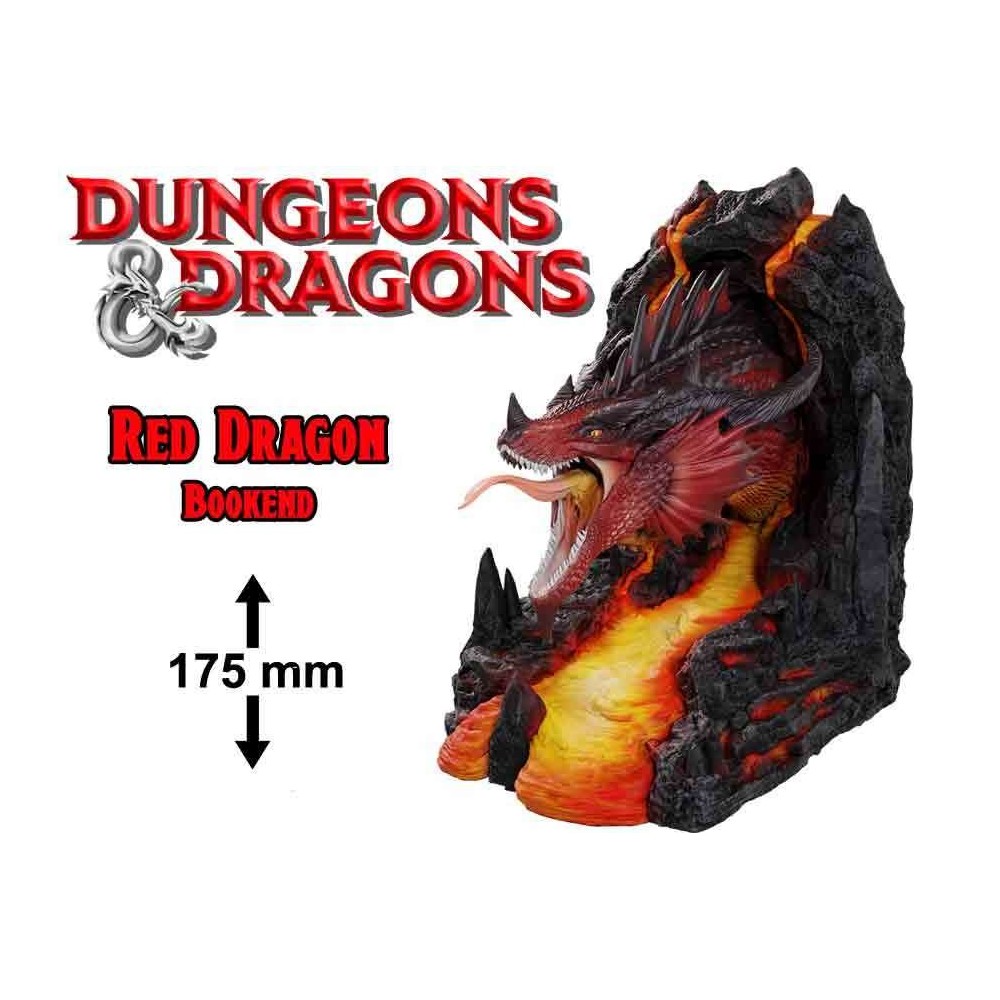 WIZKIDS DUNGEONS AND DRAGONS RED DRAGON BOOKEND FIGURE