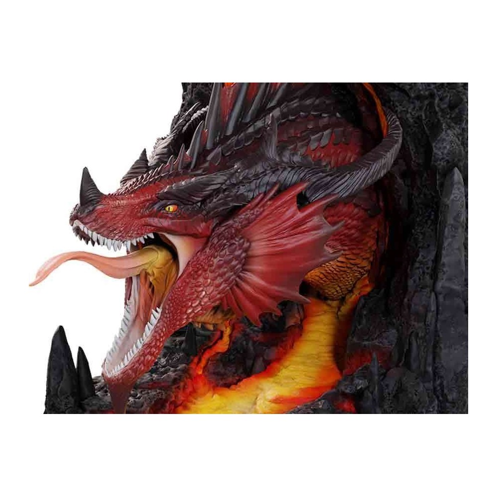 DUNGEONS AND DRAGONS RED DRAGON BOOKEND FIGURE FERMALIBRI WIZKIDS