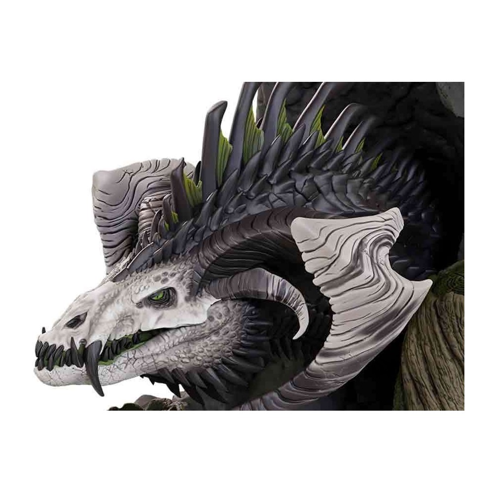 DUNGEONS AND DRAGONS BLACK DRAGON BOOKEND FIGURE FERMALIBRI WIZKIDS