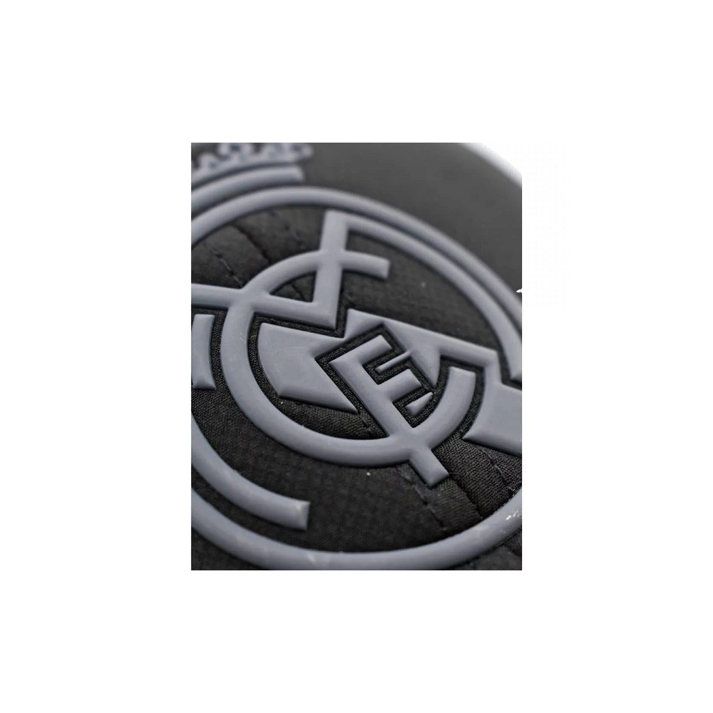 REAL MADRID UFFICIALE LOGO GRIGIO CAPPELLO NERO BASEBALL CAP