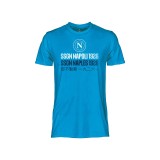 T SHIRT OFFICIAL SSC NAPOLI TRILINGUAL SKY BLUE
