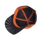 DIFUZED CHAINSAW MAN BLACK AND ORANGE BASEBALL CAP