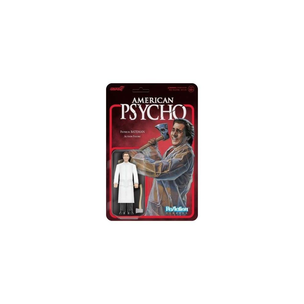 AMERICAN PSYCHO REACTION PATRICK BATEMAN ACTION FIGURE SUPER7