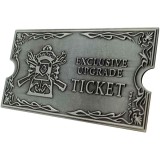 FANATTIK RESIDENT EVIL 4 METAL UPGRADE TICKET EXCLUSIVE REPLICA