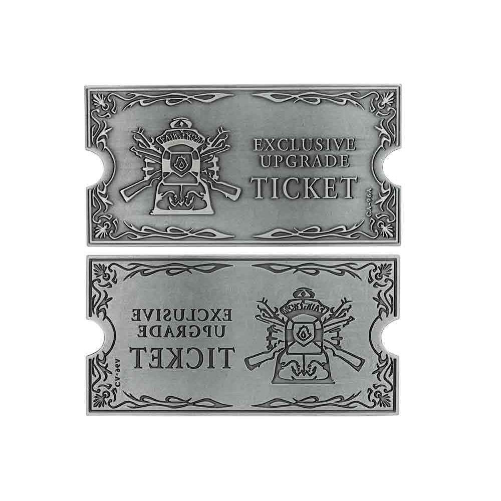 RESIDENT EVIL 4 METAL UPGRADE TICKET REPLICA FANATTIK