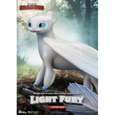 BEAST KINGDOM DREAMWORKS DRAGONS LIGHT FURY MASTER CRAFT STATUE RESIN FIGURE