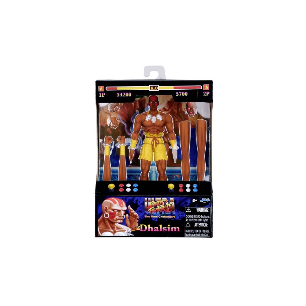 JADA TOYS ULTRA STREET FIGHTER II DHALSIM ACTION FIGURE